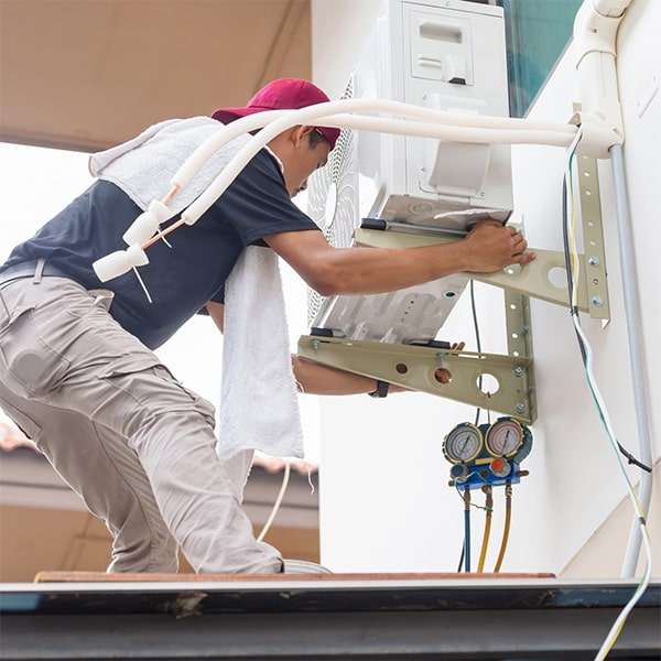 la instalación de aire acondicionado tomará aproximadamente un día